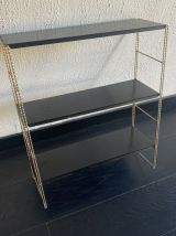 Etagère vintage 1960 String murale noir doré - 60 x 48 cm