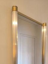 Très beau et rare grand miroir design 1970’s signé 