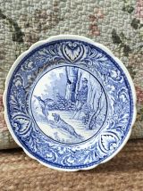 Assiettes de collection Delfts Boch (scènes de chasse)