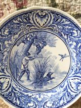 Assiettes de collection Delfts Boch (scènes de chasse)
