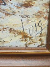 Tableau – Village bord de mer 