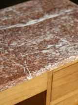 Accueil / Adorable bureau Art Deco en chêne et marbre