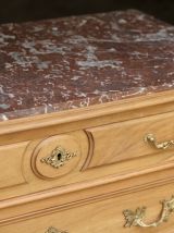 Magnifique commode en noyer L. GENIN (Marseille). Vers 1900.