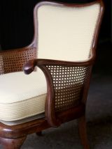 Paire de fauteuils en acajou. Travail anglais des 60s