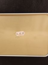 Boîte à gâteaux rétro – motif folklorique, métal peint