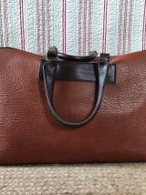 Sac de voyage  vintage YKK en simili cuir