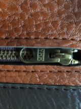 Sac de voyage  vintage YKK en simili cuir