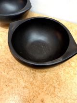 Paire de bols en poterie La Chamba, Colombie 