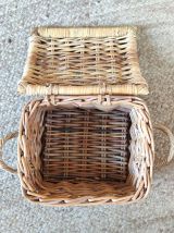 Panière en bois tressé (2 anses)
