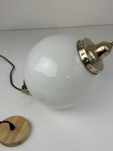 Ancienne SUSPENSION EN OPALINE 23 CM XL vintage