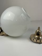 Ancienne SUSPENSION EN OPALINE 23 CM XL vintage