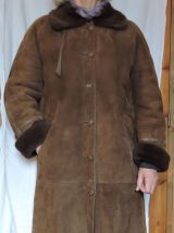 MANTEAU en peau de mouton retournée