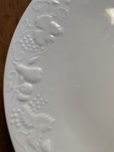 Plat à gâteaux porcelaine de Limoges Ph Deshoulieres.