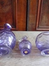 Cristal de sevres 3 pièces (violet)
