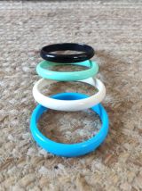 Lot de 7 bracelets vintage (plastique)