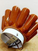 Applique moule à gâteaux ancien en poterie 