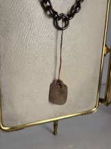 Miroir vintage 1920 triptyque barbier doré fleurs neuf bon m