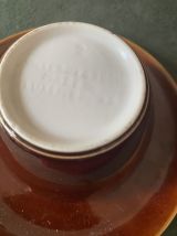 1 tasse et 2 sous-tasses style bistrot Villeroy et Bosch.