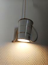 Suspension théière émaillée vintage 