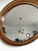 Miroir rond 40cm en plexiglas Gilac 1970 