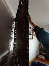 Miroir néogothique en chêne sculpté vers 1940