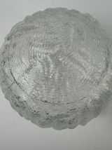 LOT 3 ANCIENNES SUSPENSIONS RONDES EN VERRE VINTAGE