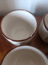 Service à thé asiatique aux fleurs 1970 