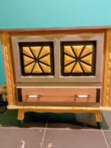 meuble bois relooké style vintage