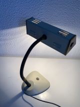 Lampe vintage 1950 bureau enfant appoint chevet crème doré -