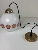 ANCIENNE SUSPENSIONS EN OPALINE VINTAGE 1970