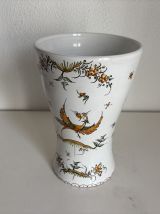 Vase vintage 1970 en faïence de Moustiers céramique - 26 cm