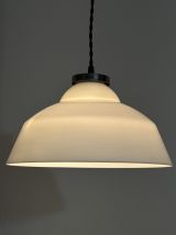 ANCIENNE SUSPENSION EN OPALINE 30 CM VINTAGE