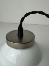 ANCIENNE SUSPENSION EN OPALINE 30 CM VINTAGE