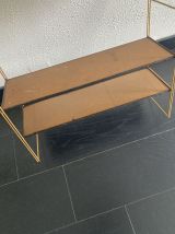 Etagère vintage 1960 String murale bois doré - 60 x 50 cm