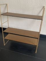 Etagère vintage 1960 String murale bois doré - 60 x 50 cm