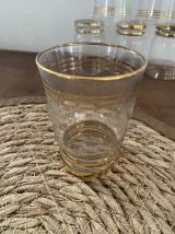 Lot 6 verres vintage annees 50.