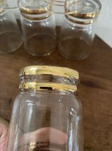 Lot 6 verres vintage annees 50.