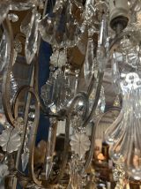 Grande Applique 12 feux métal et cristal