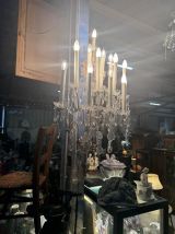 Grande Applique 12 feux métal et cristal