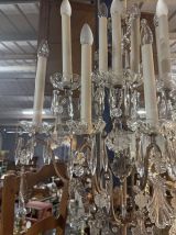 Grande Applique 12 feux métal et cristal