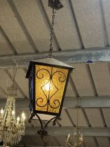 Lampadaire en verre de couleur