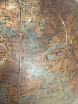 Globe vintage 1930 terrestre Jacques Adnet Mappemonde J.Fore