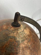 Globe vintage 1930 terrestre Jacques Adnet Mappemonde J.Fore