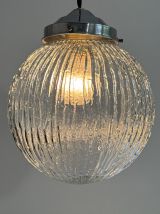 ANCIENNE SUSPENSION ART-DECO XL VINTAGE