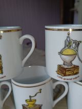 Tasses porcelaine modèle Chauvigny 