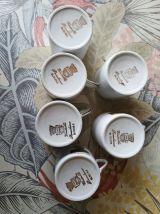 Tasses porcelaine modèle Chauvigny 