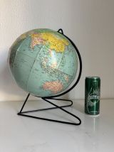 Globe vintage 1960 terrestre mappemonde Girard Barrère  - 33