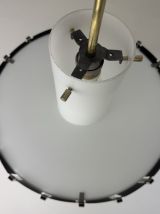 Ancienne SUSPENSION EN OPALINE SPACE AGE « WILA » vintage