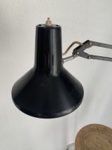 Lampe vintage 1960 d'architecte Luxo L1 noire design mid-cen