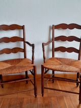 Paire de fauteuils de nourrice, style provençal 19ème siècle